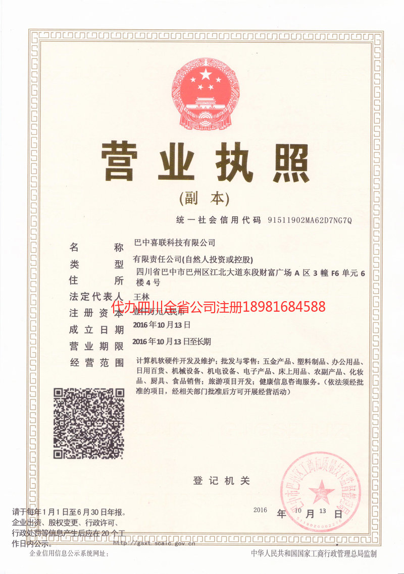 大竹大竹喜联科技有限公司